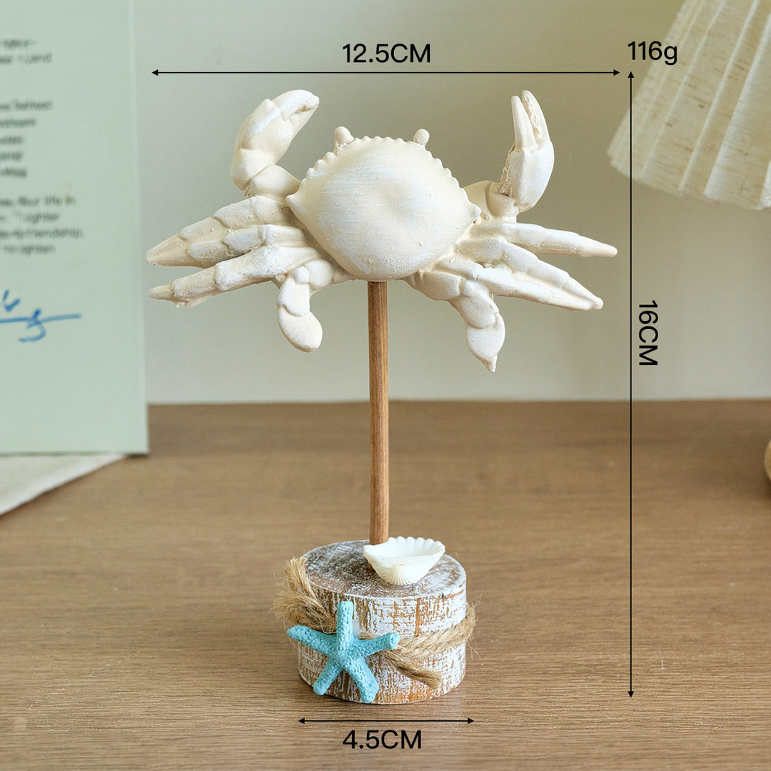 Decoratieve Krab Sculptuur Display