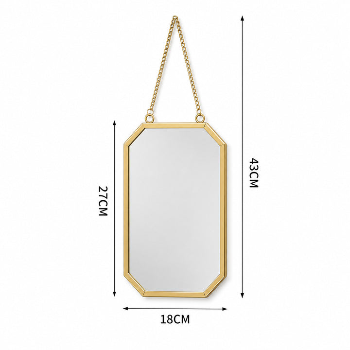 Elegante Octagonale Wandspiegel