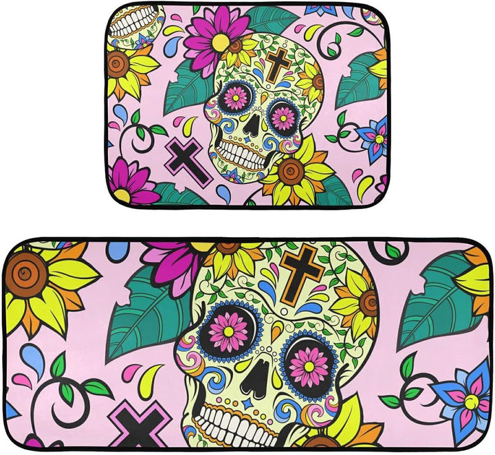 Vibrant Dag van de Doden Decoratieve Vloerkleed