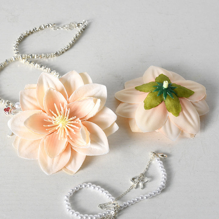 Elegante Zijde Bloemen Haaraccessoires
