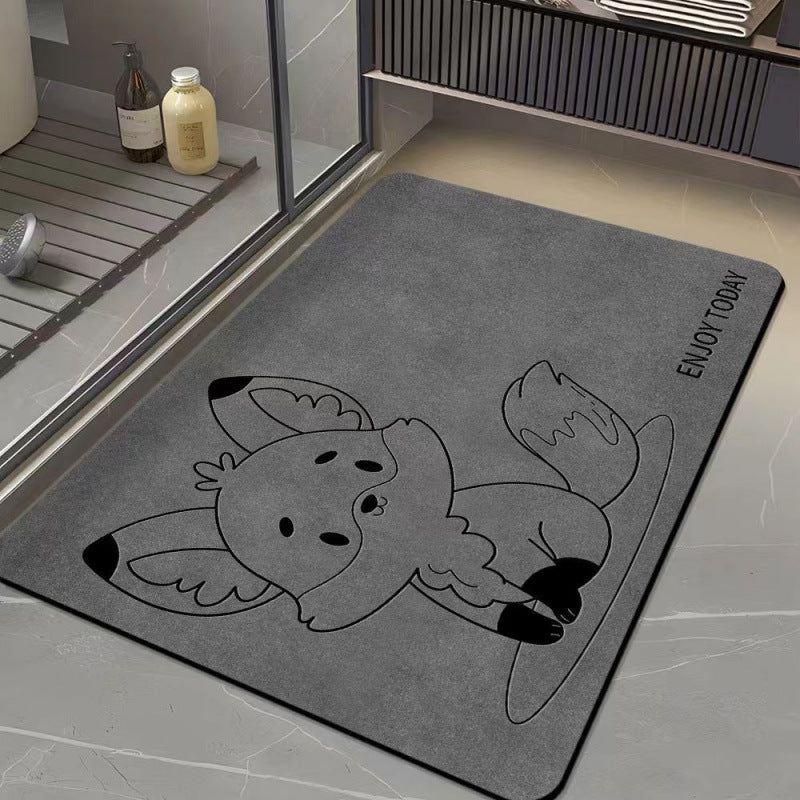 Cartoon Nijlpaard Badmat