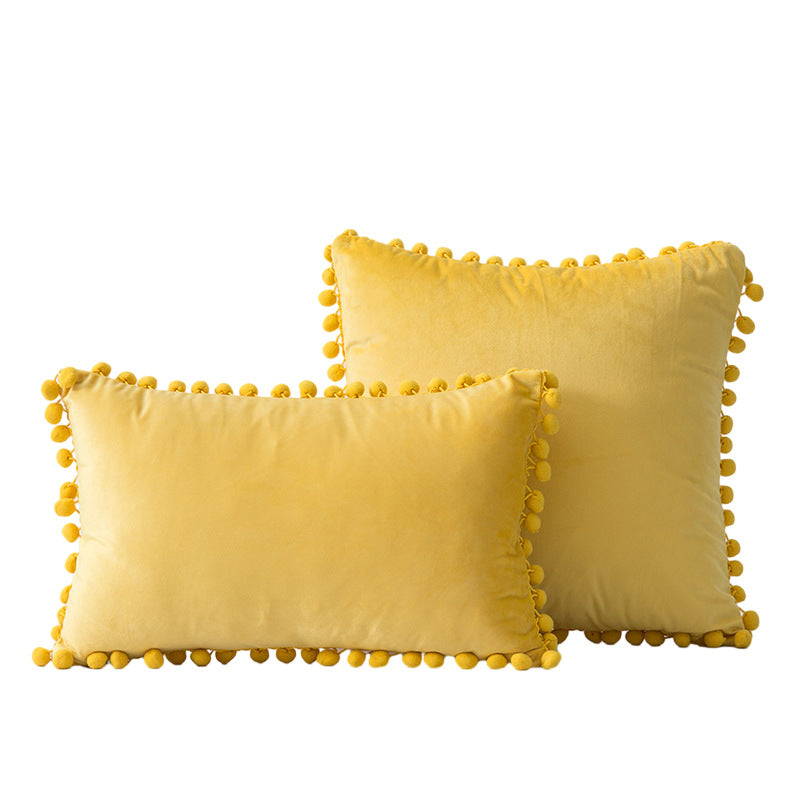 Decoratieve Pom-Pom Accent Kussen