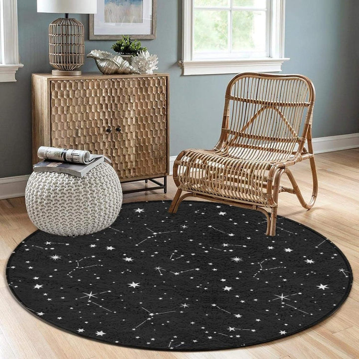 Artistiek Celestiaal Thema Ronde Tapijt