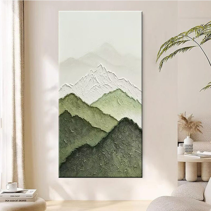 Elegante Berglandschap Canvas Kunstwerk