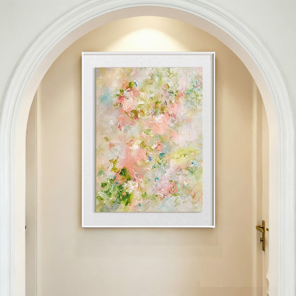 Abstracte Bloemen Canvas Kunstwerk