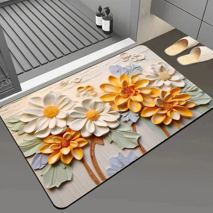 Artistiek Bloemig Ontwerp Gebiedsmat