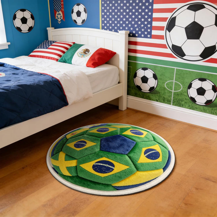 Voetbal-Thema Vloerkleed