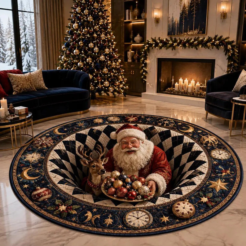 Kerstdorp Draaimolen Tapijt