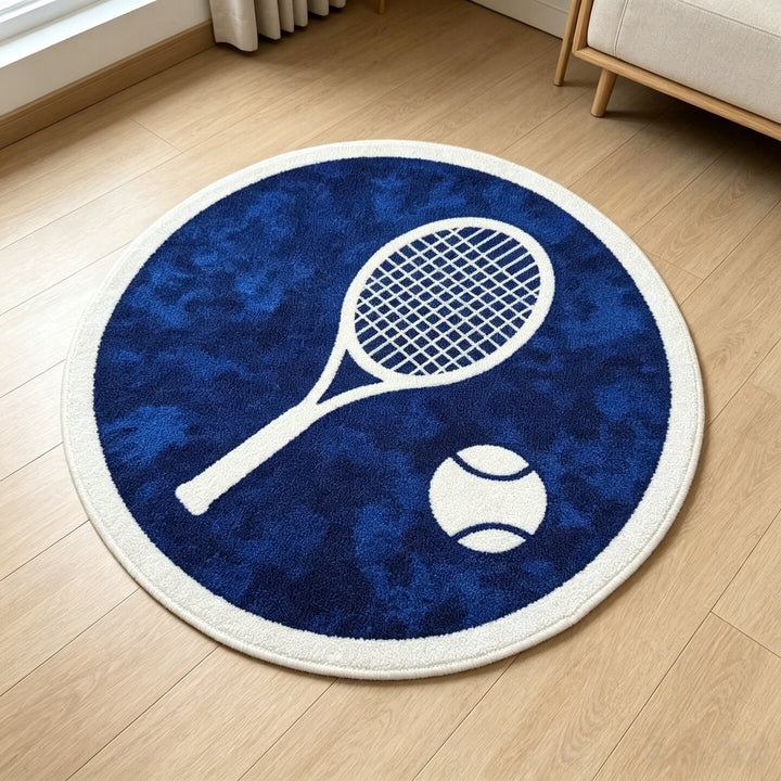 Tennis-Thema Ronde Area Tapijt