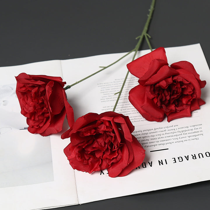 Elegante Pioen Rozen Bloemsteel voor Woondecoratie Tentoonstelling