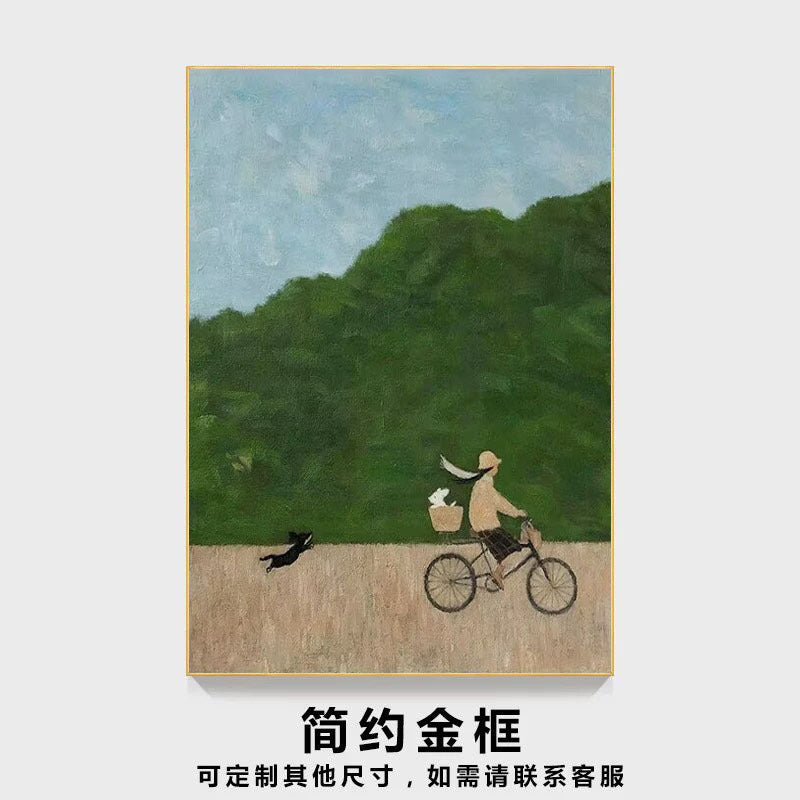 Artistieke Fietsscène Wandkunst