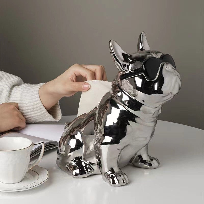 Decoratieve Hond Tissue Box Houder voor Thuis