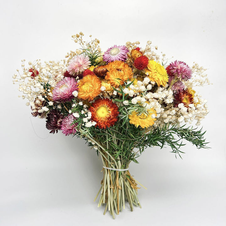 Gedroogde Bloemenboeket met Natuurlijke Accentuen
