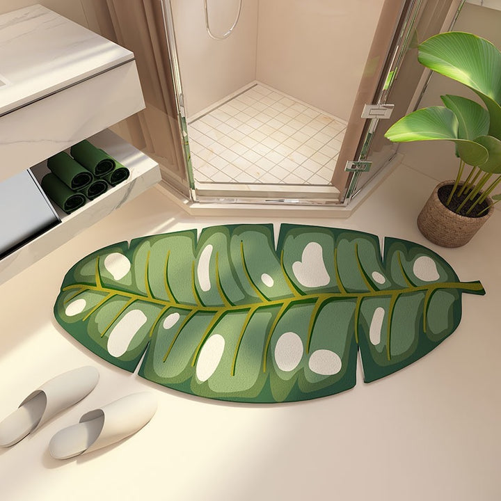 Decoratieve Bladvormige Badmat