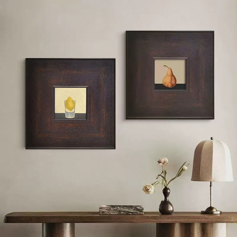 Gekaderde Abstracte Inkt Kunstwerk