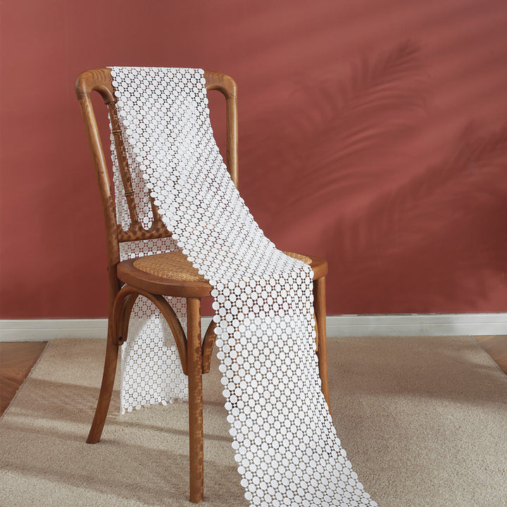 Decoratieve Bloemige Kant Tafelloper