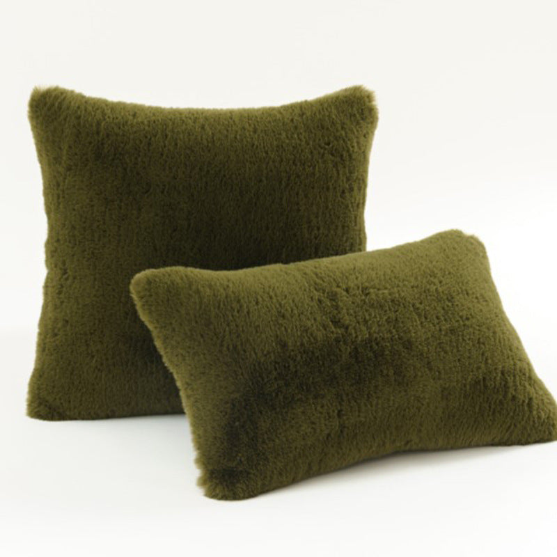 Pluche Textuur Decoratieve Kussen