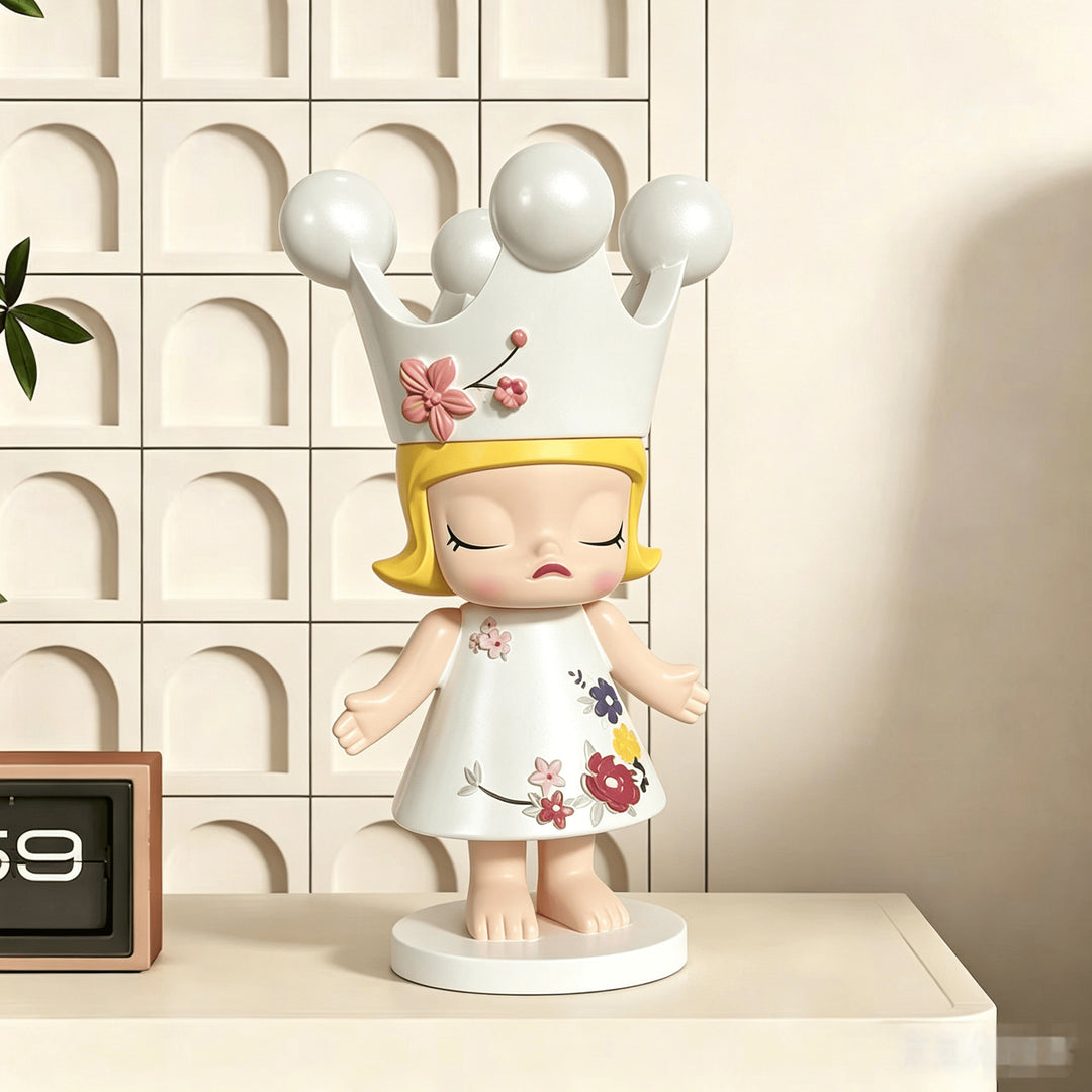 Decoratieve Gekroonde Popfiguur voor Thuis Decoratie