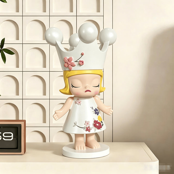 Decoratieve Gekroonde Popfiguur voor Thuis Decoratie