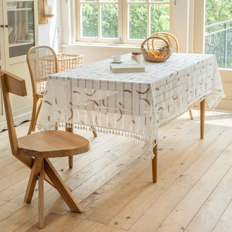 Decoratieve Franjes Tafelkleed