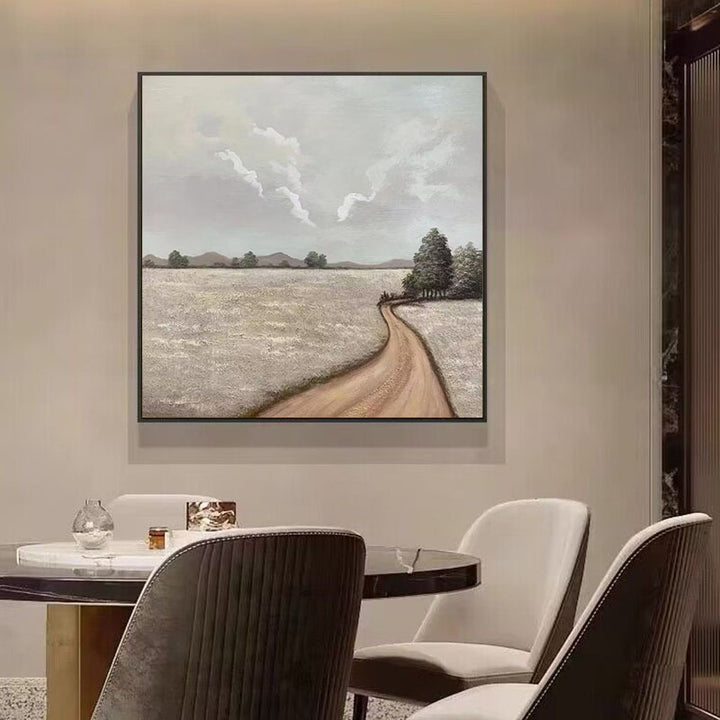 Rustiek Landschap Canvas Kunstwerk