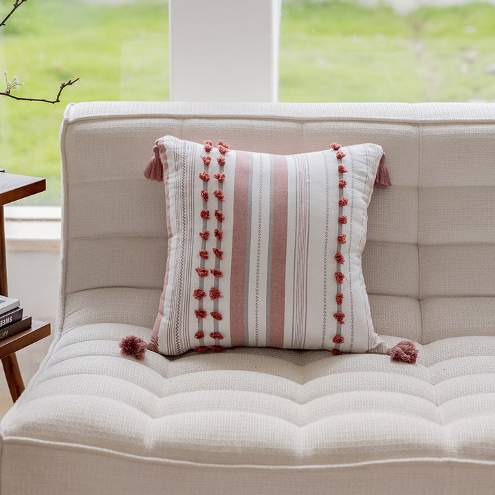 Decoratieve Pom Pom Accent Kussen