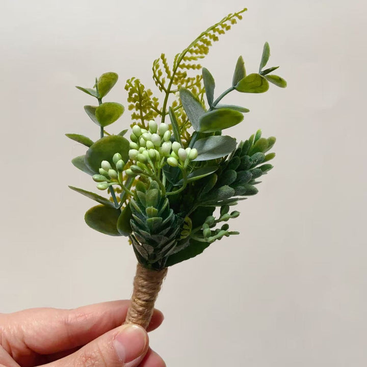 Elegante Faux Groene Corsage