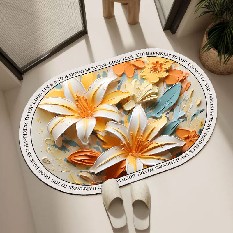 Ovale Decoratieve Badmat