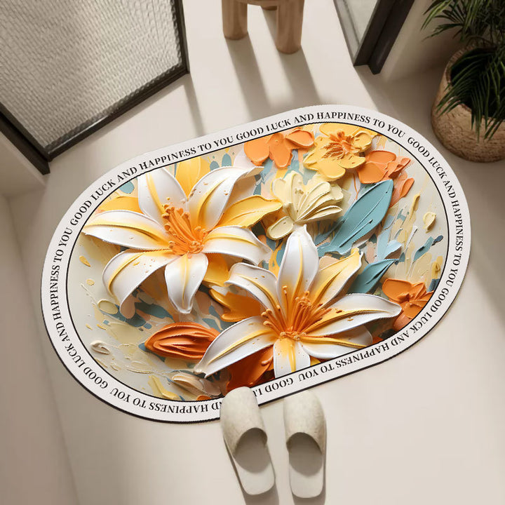 Ovale Decoratieve Badmat
