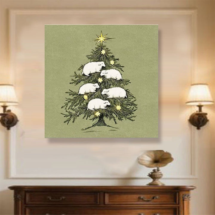 Vintage Kerstmis Muur Art