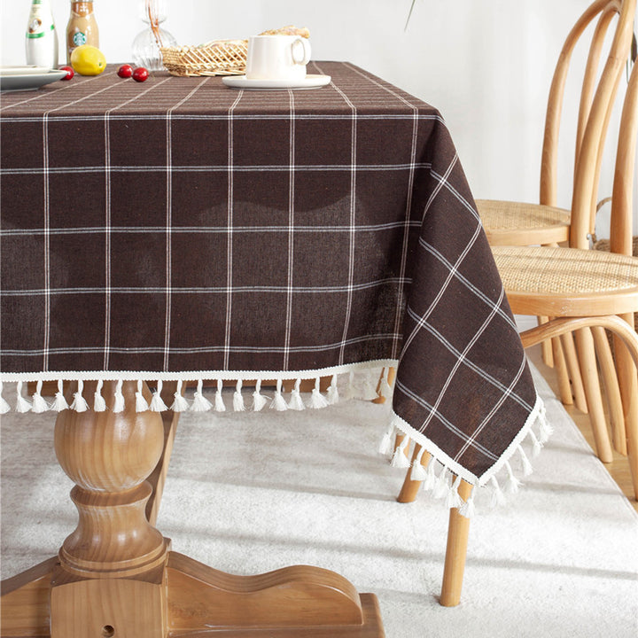 Decoratieve Geruite Tafelkleed