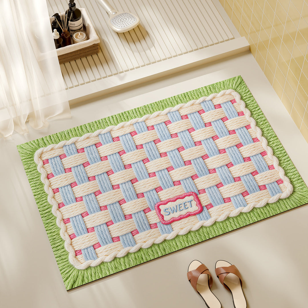 Decoratieve Geweven Badmat