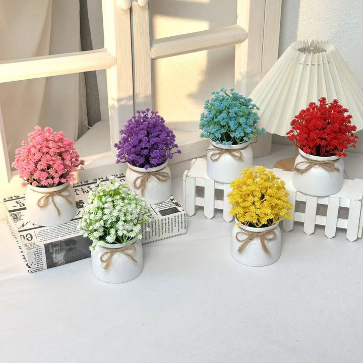 Elegante Kunstbloem Pot Arrangement voor Thuisdecoratie