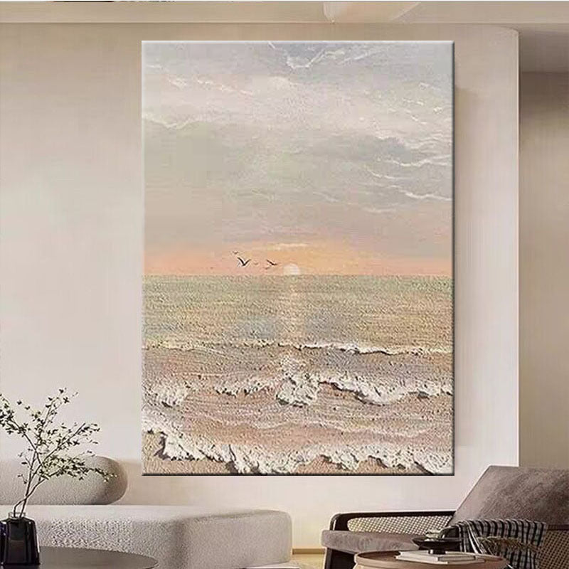 Kust Zonsondergang Wanddecoratie