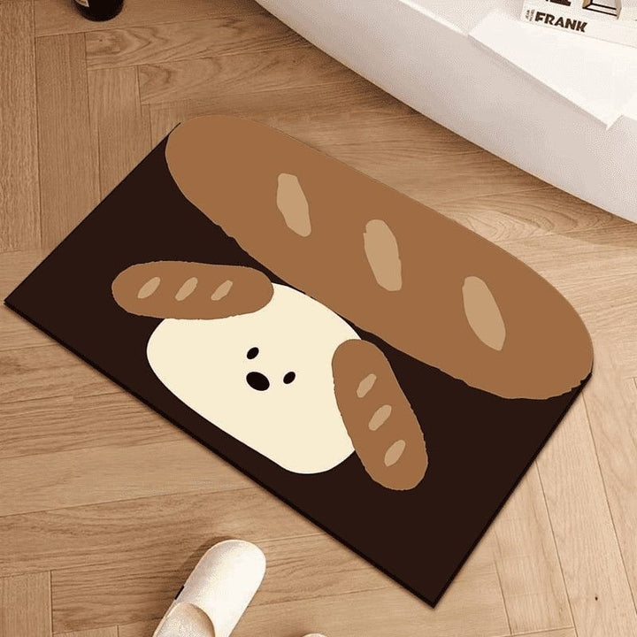 Schattige honden thema binnen badmat