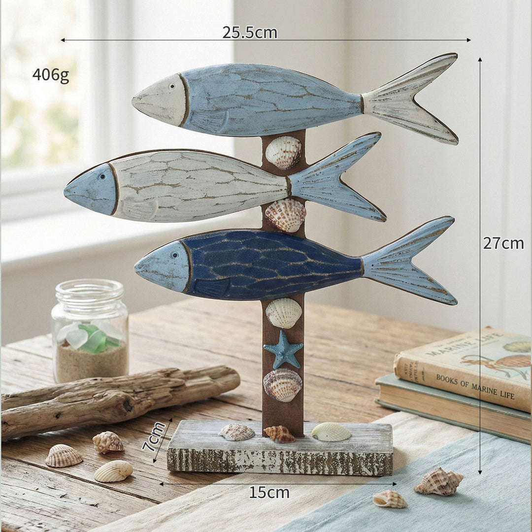Kustvis Trio Display Sculptuur