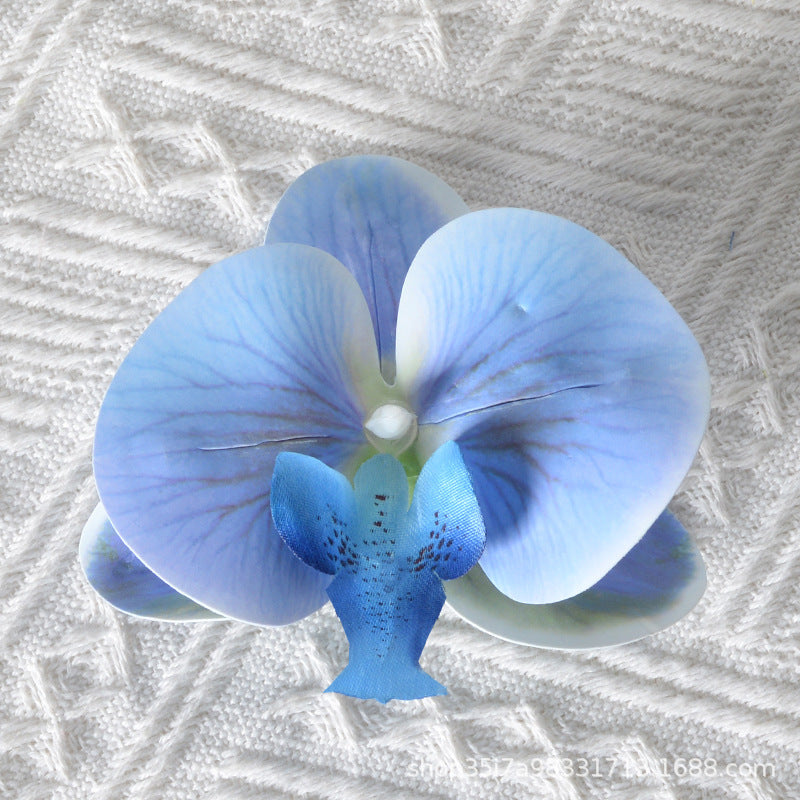 Elegante Stof Orchidee Haarclip