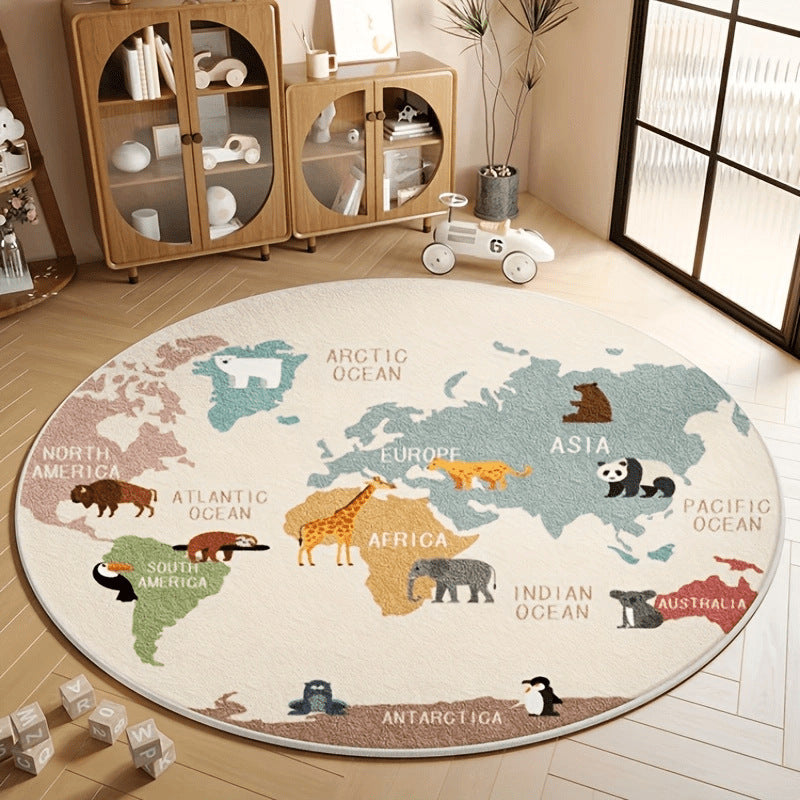 Leuke Cartoonfiguur Ronde Vloerkleed