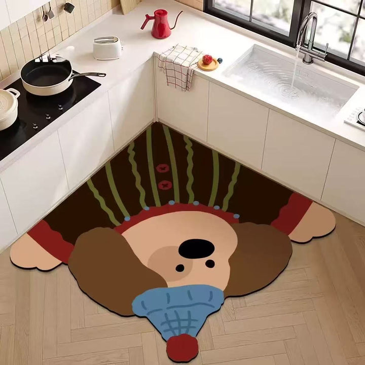 Cartoon Thema Keuken Comfort Mat