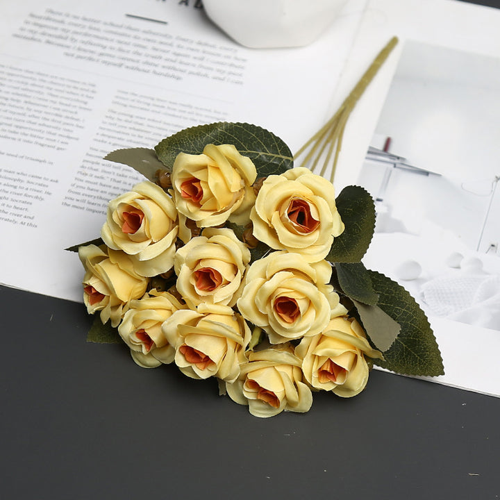Decoratieve Zijde Rozenboeket voor Woondecoratie