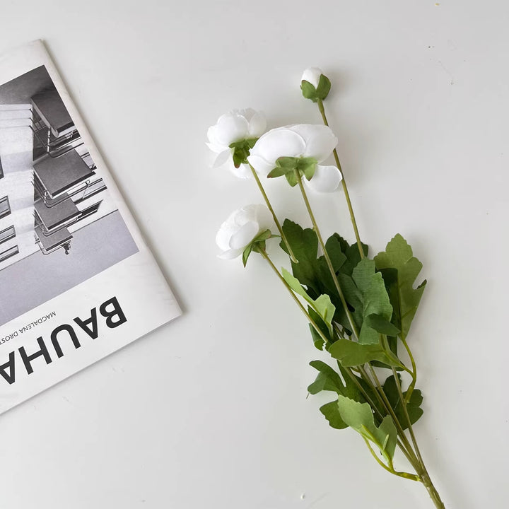Levensechte Kunstmatige Ranunculus Steel