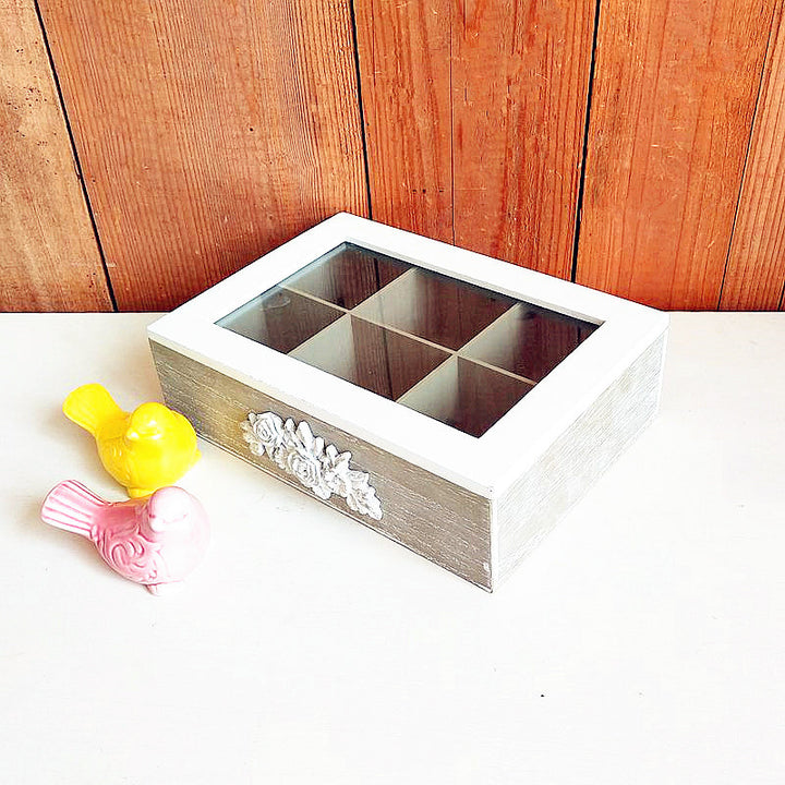 Decoratieve Houten Opbergdoos