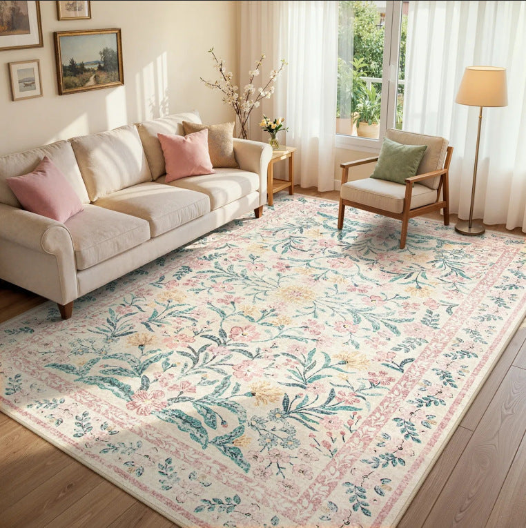 Bloemrijke Vintage Vloerkleed