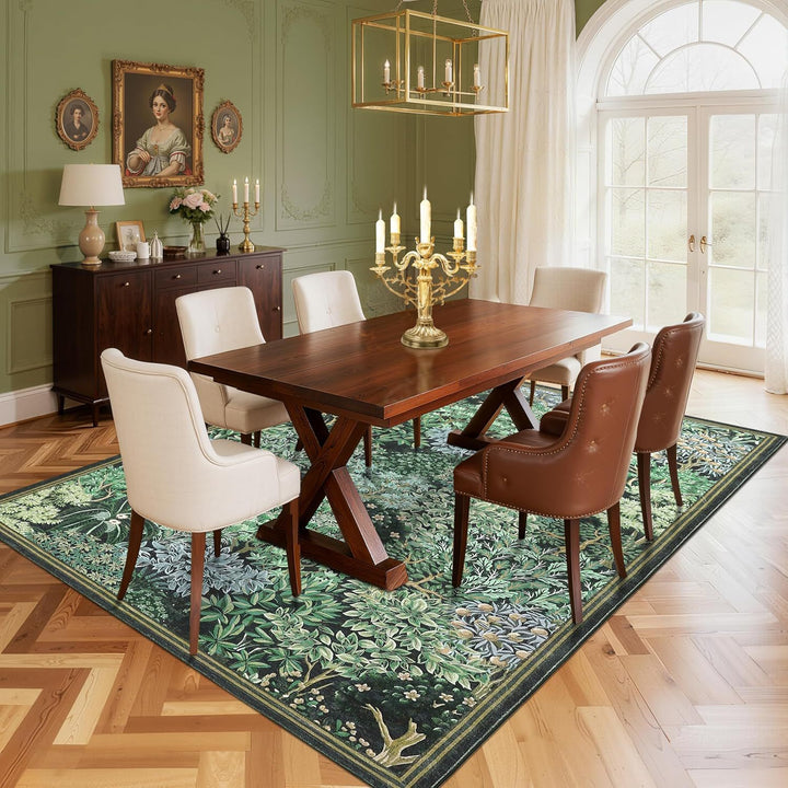 Elegante Bloemige Ontwerp Tapijt