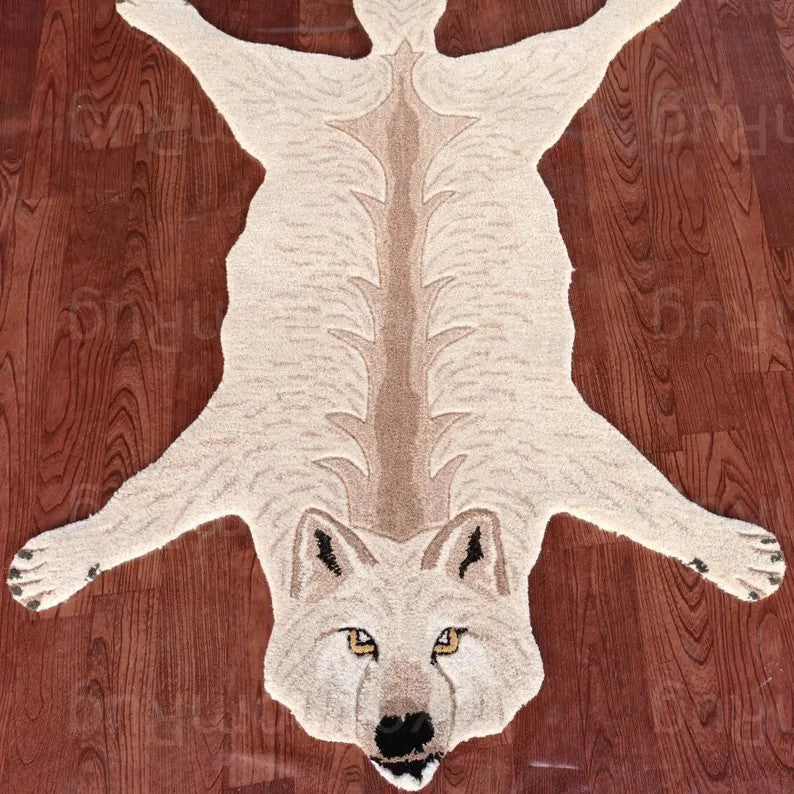 Pluchen Wolf-Vormige Tapijt