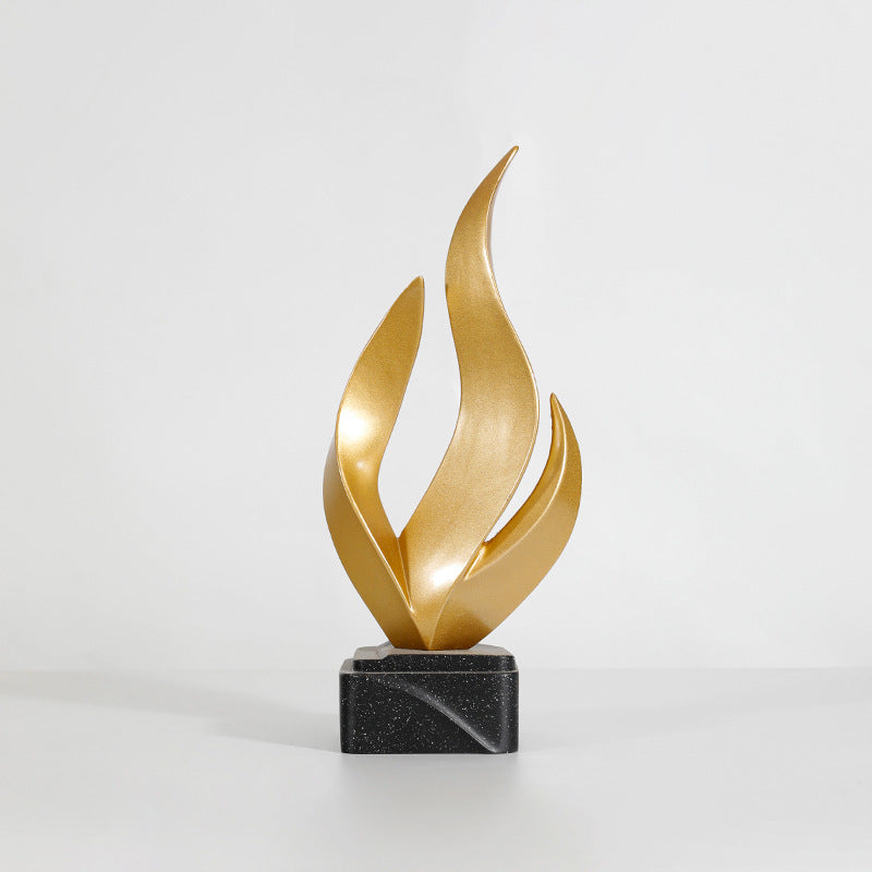 Moderne Vlamvormige Decoratieve Sculptuur