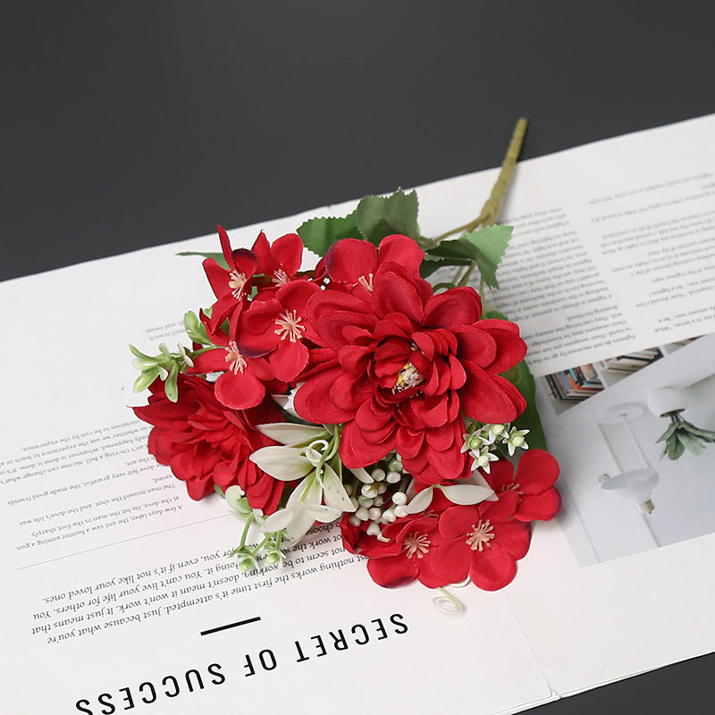 Elegante Synthetische Bloemenboeket voor Huishouddecoratie