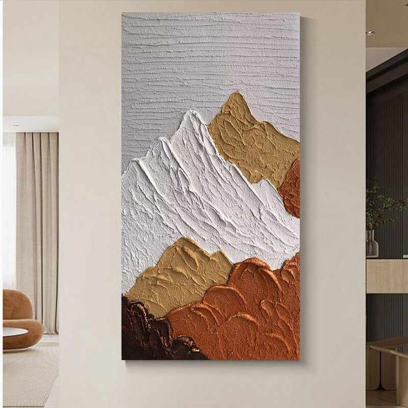 Gelaagde 3D Berglandschap Wanddecoratie