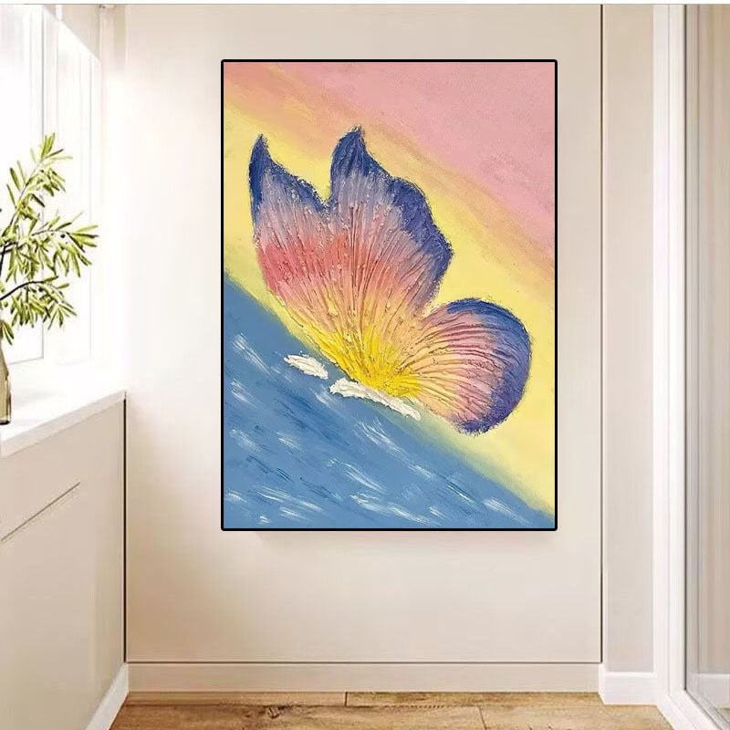 Artistiek Bloemenschilderij Op Canvas
