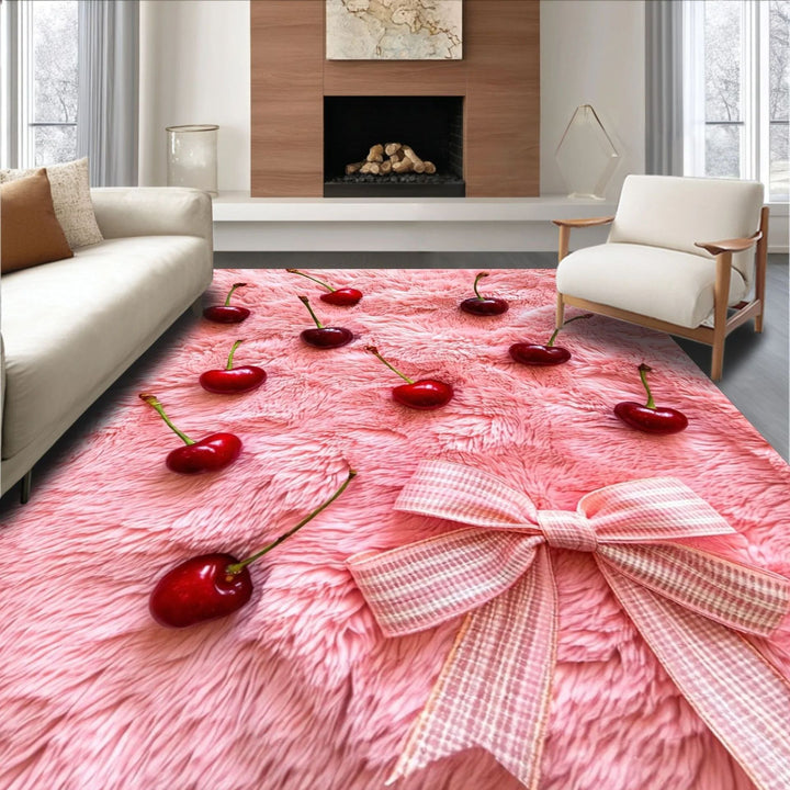 Pluche Kerspatroon Vloerkleed